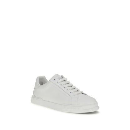 Sneakers by Dolce & Gabbana for men in bos taurus calf leather white features an fashionable silhouette, showcasing the premium Men's Low Top Bos Taurus Calf Leather Sneakers in a fashionable low-top style that offers a fashionable finish for refined style.