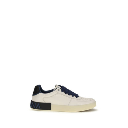Dolce & Gabbana Men's Low Top Bos Taurus Calf Leather Sneakers - Multicolor