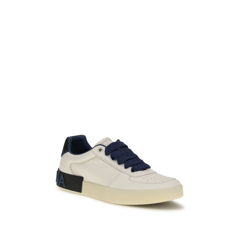 Dolce & Gabbana Men's Low Top Bos Taurus Calf Leather Sneakers - Multicolor