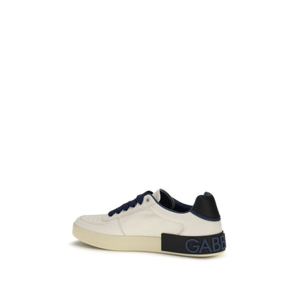 Dolce & Gabbana Men's Low Top Bos Taurus Calf Leather Sneakers - Multicolor
