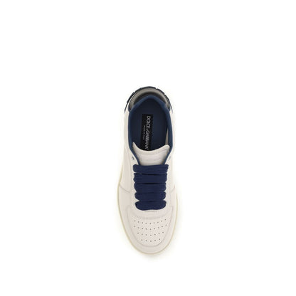 Dolce & Gabbana Men's Low Top Bos Taurus Calf Leather Sneakers - Multicolor