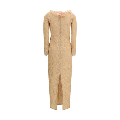 Dress by Alessandra Rich for women in polyamide & lyocell multicolor & patterned presents a sinuous silhouette, showcasing a sophisticated and detailed with a sinuous long for a refined finish.