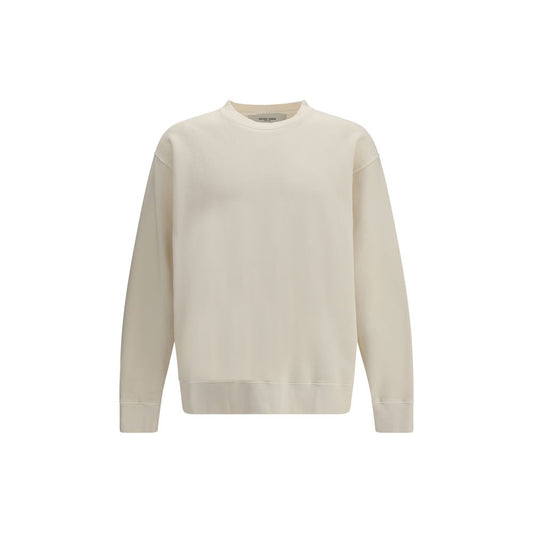 Sweatshirt by Golden Goose for men in cotton beige, gold, white & signature features an magnificent silhouette, showcasing a sophisticated and long-sleeve detail for a truly magnificent finish.