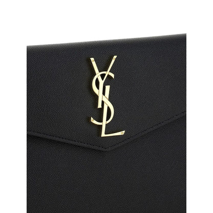 Wallet by Saint Laurent for women in bos taurus calf leather black presents a streamlined silhouette, showcasing the sophisticated design of the Bos Taurus Calf Leather Wallet collection with functional .