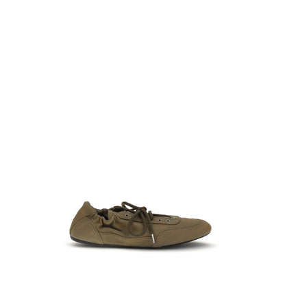 Athletic Sneakers by Prada for women in cotton canvas bicolour & print showcases an impeccable silhouette, defined by an impeccable athletic style design that perfectly captures the essence of the Women's Athletic Cotton Canvas Sneakers.