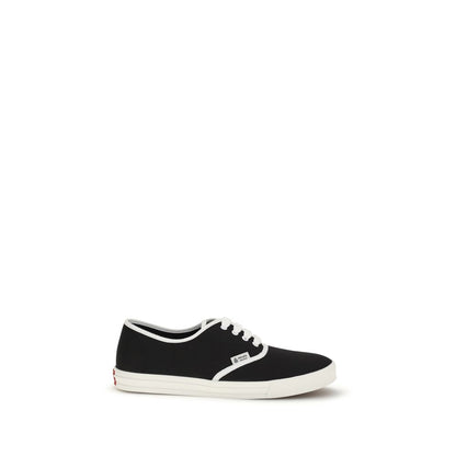 Prada Men's Low Top Cotton Sneakers - Black