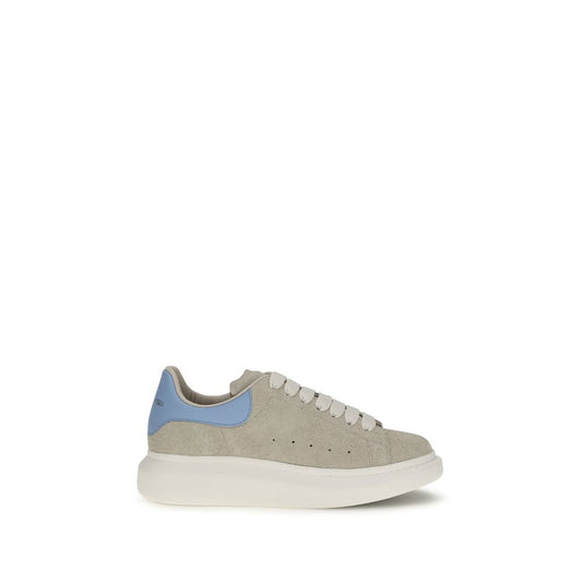 Sneakers by Alexander McQueen for men in bos taurus calf suede leather beige & signature presents a on trend silhouette from the Icon Men's Chunky Bos Taurus Calf Suede Leather Sneakers collection, showcasing a on trend chunky style for an elevated aesthetic.