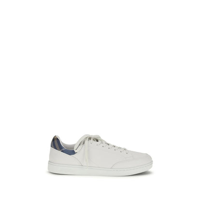 Sneakers by Burberry for men in bos taurus calf leather white & print features an versatile design from the Men's Low Top Bos Taurus Calf Leather Sneakers collection, highlighting a versatile low-top style for a premium, high-fashion look.