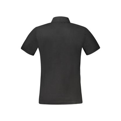 Polo Shirt by Hugo Boss for men in stretch cotton black & white presents a distinguished silhouette, showcasing a sophisticated and distinguished for a truly distinguished finish.