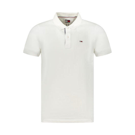 Polo Shirt by Tommy Hilfiger for men in cotton white showcases a enviable silhouette, featuring a refined and short-sleeve for a enviable finish.