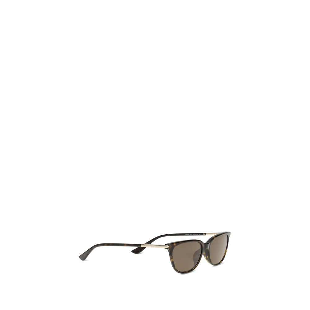 Sunglasses by Alexander McQueen for women in wool polyamide tweed brown & signature features a contemporary silhouette, showcasing a contemporary cat-eye frame design in brown coloured frame with high-performance .