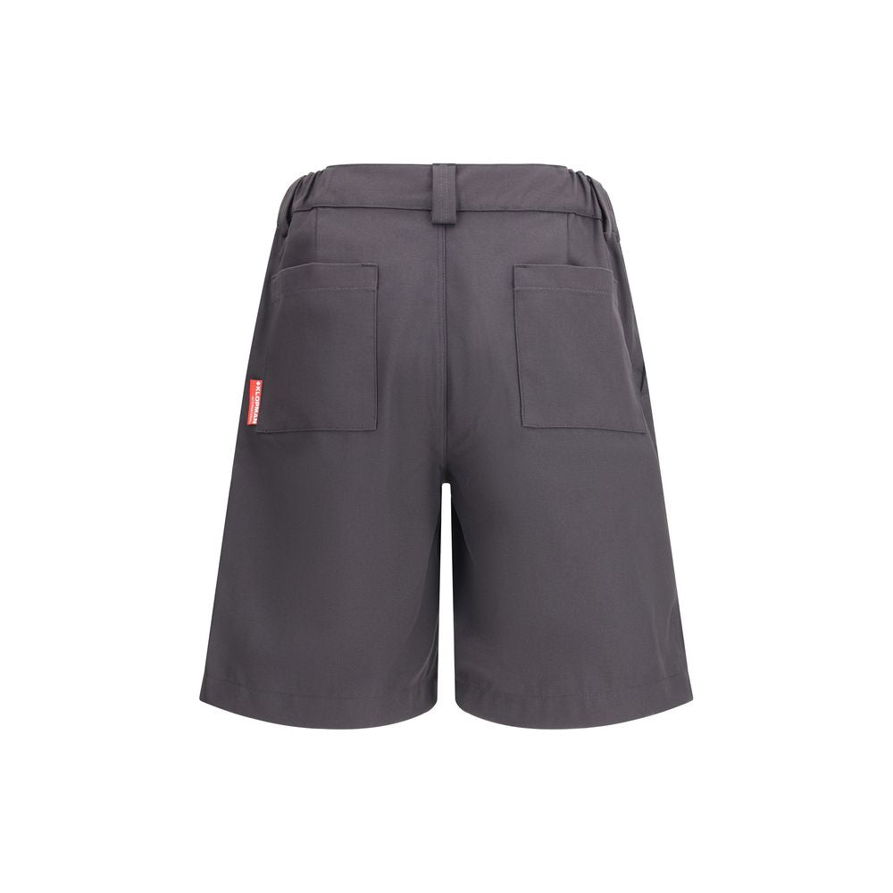 Bermuda Shorts by GR10K for men in cotton polyester gray features a eye catching regular-fit and short with a eye catching .