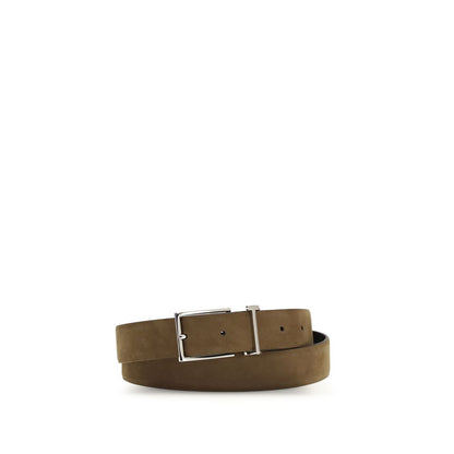 Belt by Tom Ford for men in bos taurus suede calf leather brown & silver features an distinguished design, perfectly showcasing the sophisticated craftsmanship of this distinguished Bos Taurus Suede Calf Leather Belt.