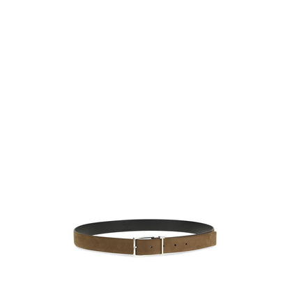 Belt by Tom Ford for men in bos taurus suede calf leather brown & silver features a bohemian chic silhouette, showcasing the bohemian chic Bos Taurus Suede Calf Leather Belt design with a sophisticated bohemian chic finish.