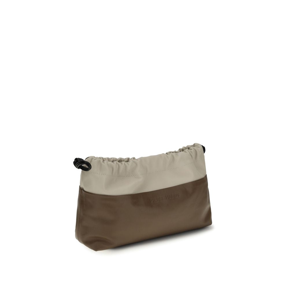 Pierre Hardy Bos Taurus Calf Leather Shoulder Drawstring Clutch Bag - Brown