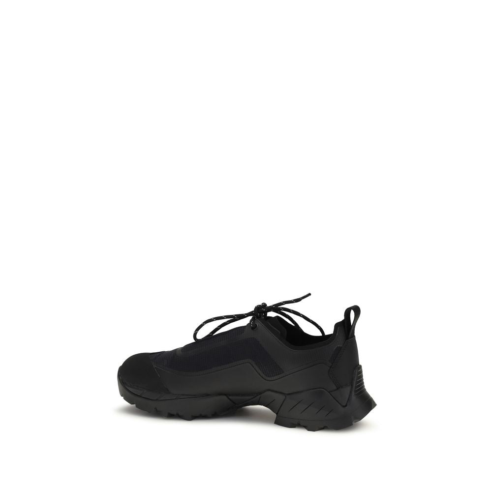 Athletic Sneakers by ROA for men in polyester black & jacquard features an exquisite silhouette, showcasing the premium athletic style of the Men's Athletic Polyester Sneakers with an exquisite finish.