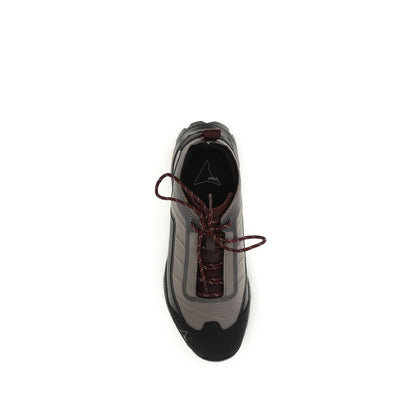 Athletic Sneakers by ROA for men in polyester multicolor & jacquard showcases a architectural silhouette, artfully capturing the essence of the Men's Athletic Polyester Sneakers with its signature architectural athletic style construction.