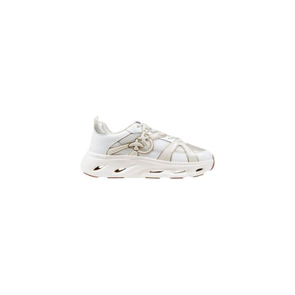PINKO Women's Athletic Casual Polyester Rubber Leather Sneakers - Pink White