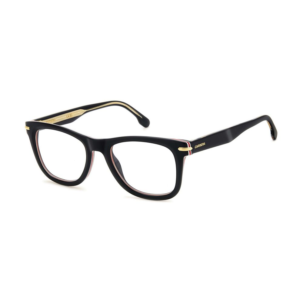 Eyeglasses Frames by Carrera for men in black features an refined silhouette, showcasing the refined black coloured frame and sophisticated full-frame frame design.