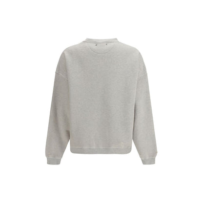 Activewear Sweatshirt by Golden Goose for women in cotton gray presents a dynamic silhouette, featuring a dynamic crew neckline and detailed with functional .
