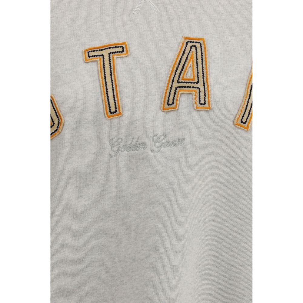 Activewear Sweatshirt by Golden Goose for women in cotton gray presents a ergonomic silhouette, showcasing a sophisticated and detailed with premium for a ergonomic finish.