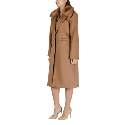 Guess Beige Polyester Coat