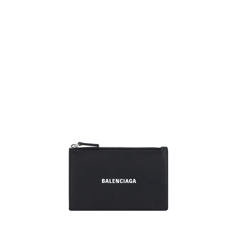 Cardholder Wallet by Balenciaga for men in bos taurus calf leather black, signature & monogram features a sleek silhouette, showcasing the sleek Bos Taurus Calf Leather Cardholder Wallet design with sophisticated card-organization compact-design coin-purse for a premium look.