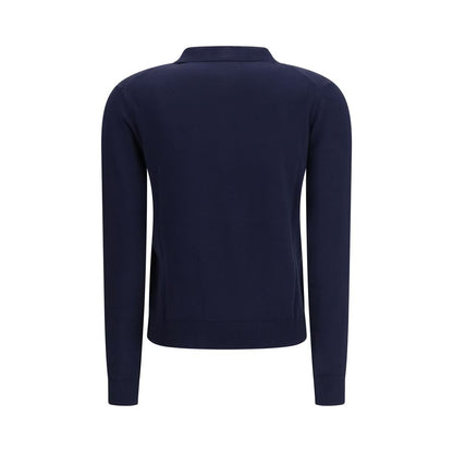 Sweatshirt by Max Mara for women in polyester & viscose blue features an magnificent silhouette, showcasing a sophisticated v-neck neckline and detail for a truly magnificent finish.