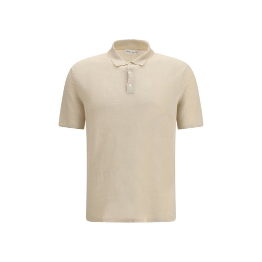 This Polo Shirt by Roberto Collina for men in linen beige presents a flawless silhouette, showcasing flawless short-sleeve detailing and a refined for a truly flawless aesthetic.