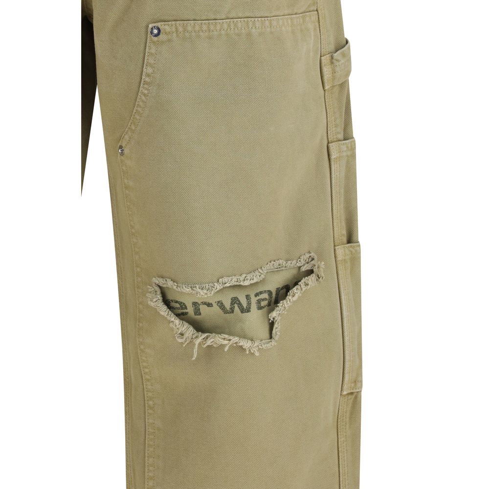 Cargo Pants by Alexander Wang for women in cotton bicolour features an urban chic relaxed-fit & regular-fit with a mid rise and long, creating a urban chic aesthetic for "Moon Behind the Hill".