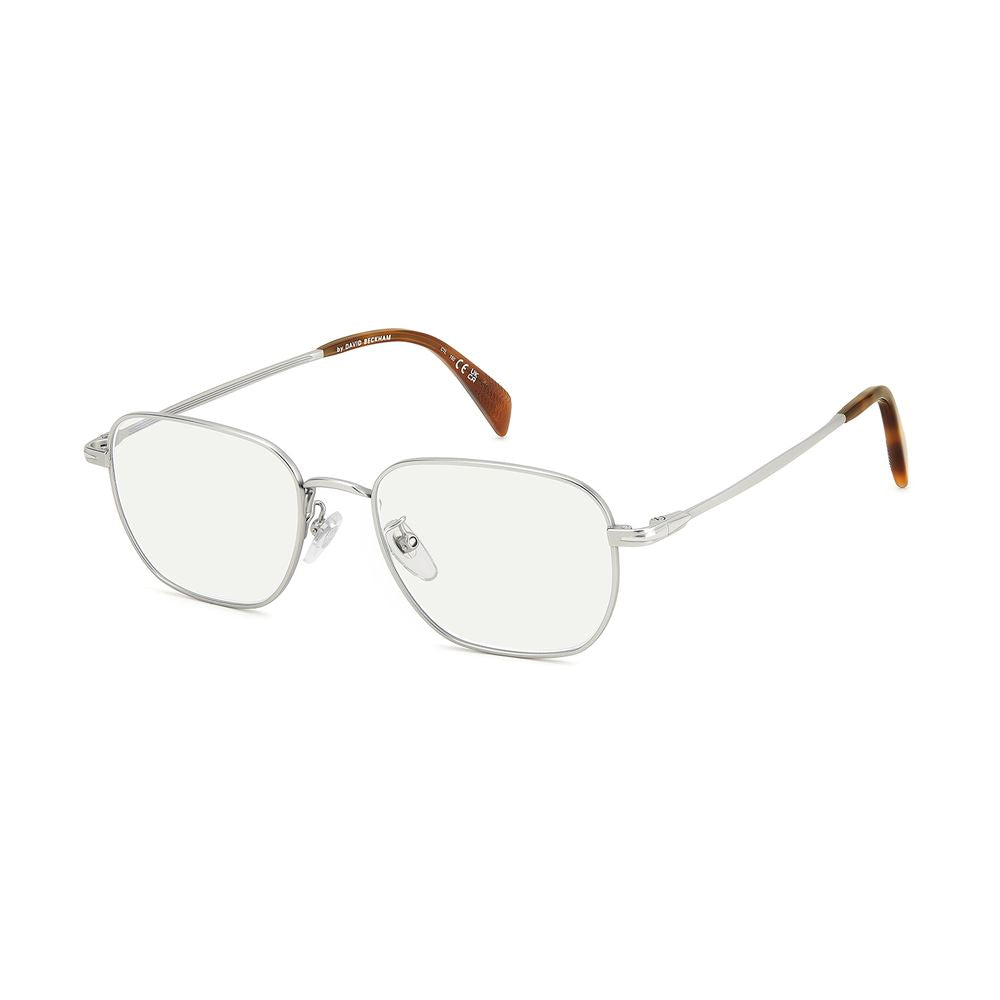 Eyeglasses Frames by David Beckham for men in cellulose propionate gray features an refined silhouette, showcasing the refined gunmetal coloured frame and sophisticated full-frame frame design.