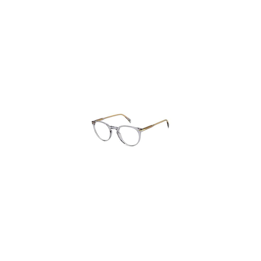 Eyeglasses Frames by David Beckham for men in acetate gray features an refined silhouette, showcasing the refined gray coloured frame and sophisticated full-frame frame design.