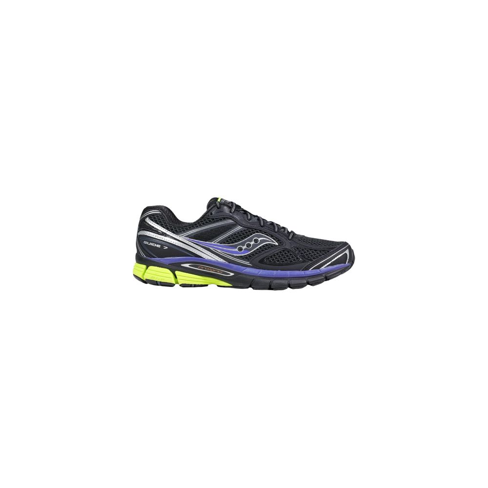 Saucony Men's Athletic Polyethylene Polurethane & Mesh Sneakers - Black
