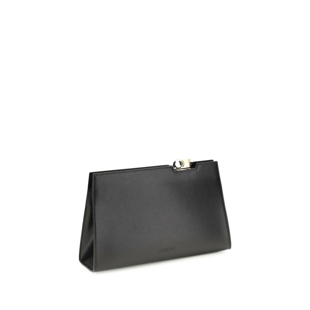 Shoulder Bag by Jacquemus for women in bos taurus calf leather black, gold & silver features a enviable silhouette, showcasing a secure magnetic, ample , and enviable shoulder-strap & handle for a enviable finish.