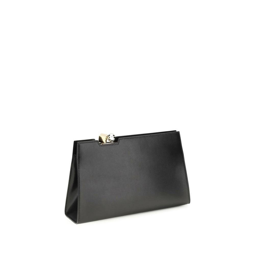 Shoulder Bag by Jacquemus for women in bos taurus calf leather black, gold & silver features a effortless chic silhouette with a secure magnetic, ample , and versatile shoulder-strap & handle for a effortless chic finish.