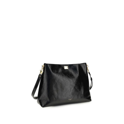 Large Shoulder Bag by Dolce & Gabbana for women in bos taurus calfskin leather & bio- acetate black features an effortlessly chic silhouette with a secure , ample , and versatile shoulder-strap & adjustable-strap for effortlessly chic everyday luxury.