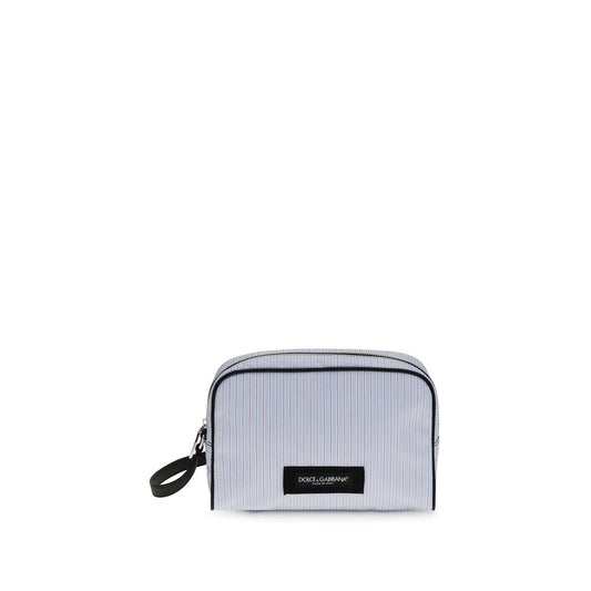 Handbag by Dolce & Gabbana for unisex in polyester polyurethane bos taurus calf leather & cotton blue, palladium, patterned & striped features a exquisite silhouette, showcasing a secure zipper and exquisite cardholder with versatile handle for a exquisite finish.