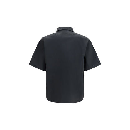 Shirt by GR10K for men in cotton polyester black features an polished silhouette, showcasing a sophisticated and detail for a truly polished finish.