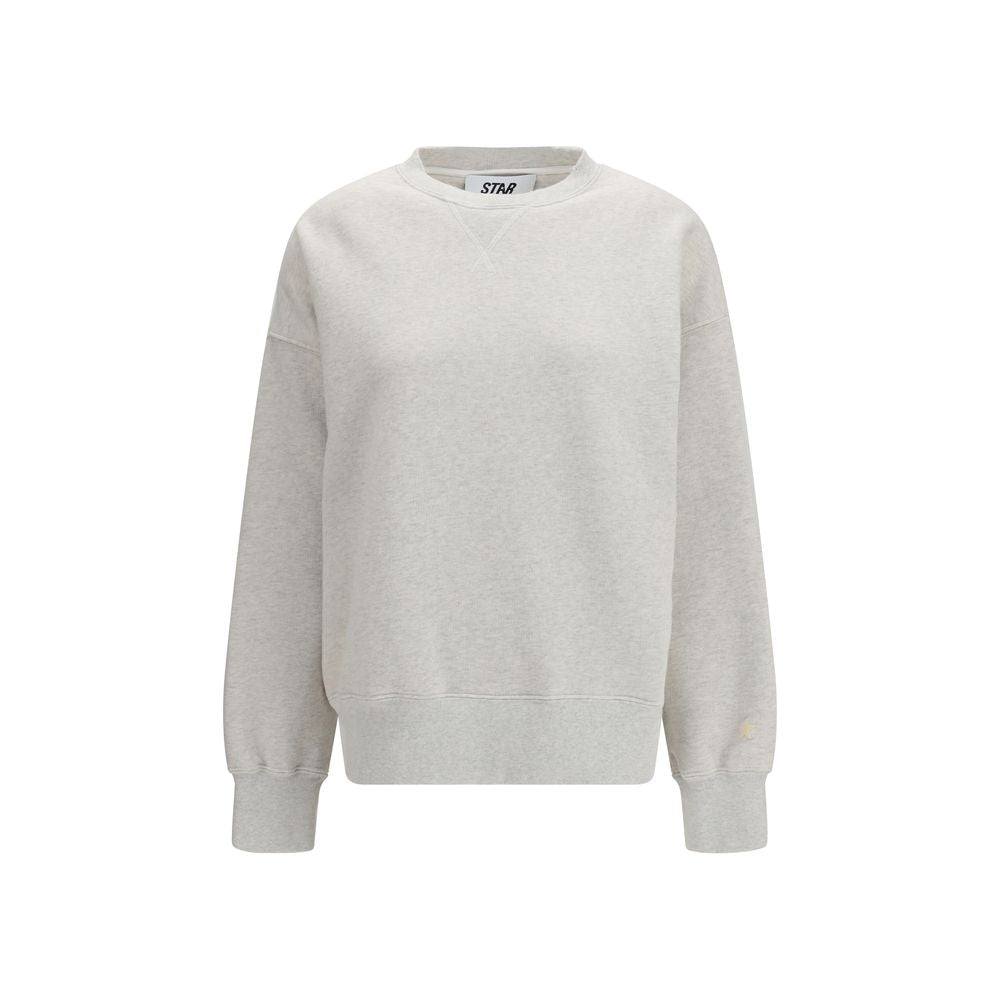 Sweatshirt by Golden Goose for women in cotton gray, gold & signature features an exquisite silhouette, showcasing and crew neckline details for a exquisite look.