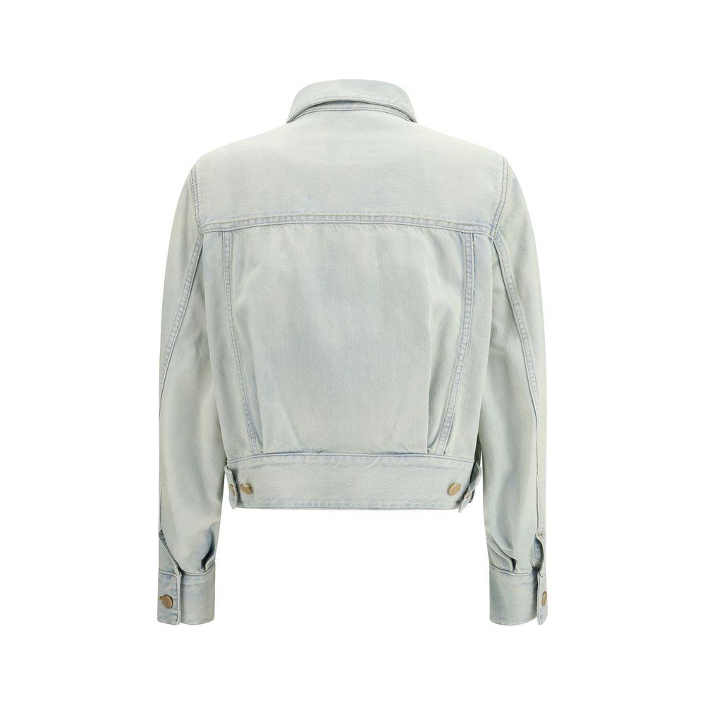 This Trucker Jacket by Jacob Cohen for women in lyocell & denim cotton blue exhibits a edgy silhouette, meticulously detailed with functional pockets and a edgy for a edgy finish.