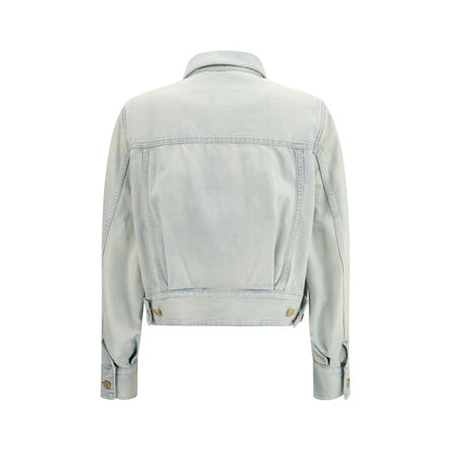 This Trucker Jacket by Jacob Cohen for women in lyocell & denim cotton blue exhibits a edgy silhouette, meticulously detailed with functional pockets and a edgy for a edgy finish.