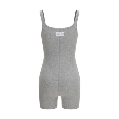 One-Piece by Marine Serre for women in stretch cotton gray & signature showcases an fashionable silhouette, artfully incorporating a and for a truly fashionable and refined finish.