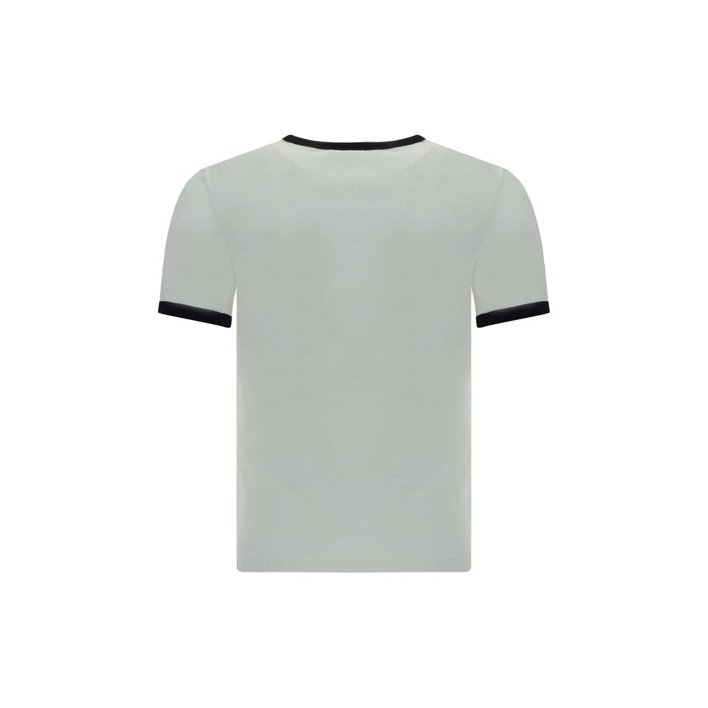 T-Shirt by Courrèges for women in cotton white features an edgy silhouette, meticulously detailed with a sophisticated and crew neckline for a truly edgy finish.
