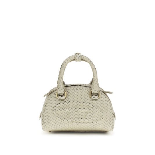 Dome Handbag by Diesel for women in bos taurus calf leather beige features a refined silhouette, showcasing a secure snap & zipper, organized , and versatile shoulder-strap, adjustable-strap & handle for a refined finish.