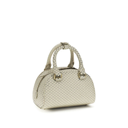 Dome Handbag by Diesel for women in bos taurus calf leather beige features an refined silhouette, showcasing a secure snap & zipper, ample , and versatile shoulder-strap, adjustable-strap & handle for a sophisticated refined aesthetic.