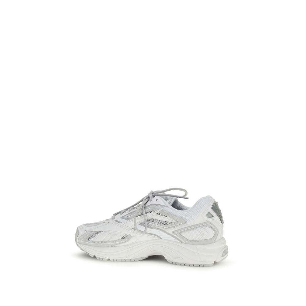 Athletic Sneakers by Reebok for men in polyester polyethylene & polyurethane white features an timeless silhouette from the Men's Athletic Polyester Polyethylene & Polyurethane Sneakers collection, showcasing a timeless athletic style for a timeless look.