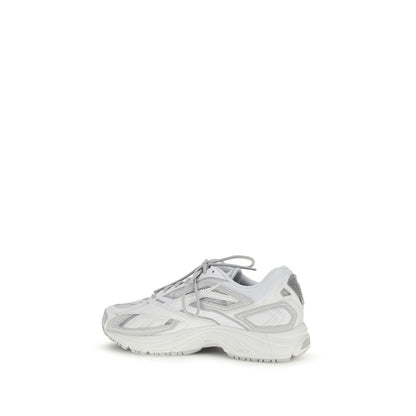 Athletic Sneakers by Reebok for men in polyester polyethylene & polyurethane white features an timeless silhouette from the Men's Athletic Polyester Polyethylene & Polyurethane Sneakers collection, showcasing a timeless athletic style for a timeless look.