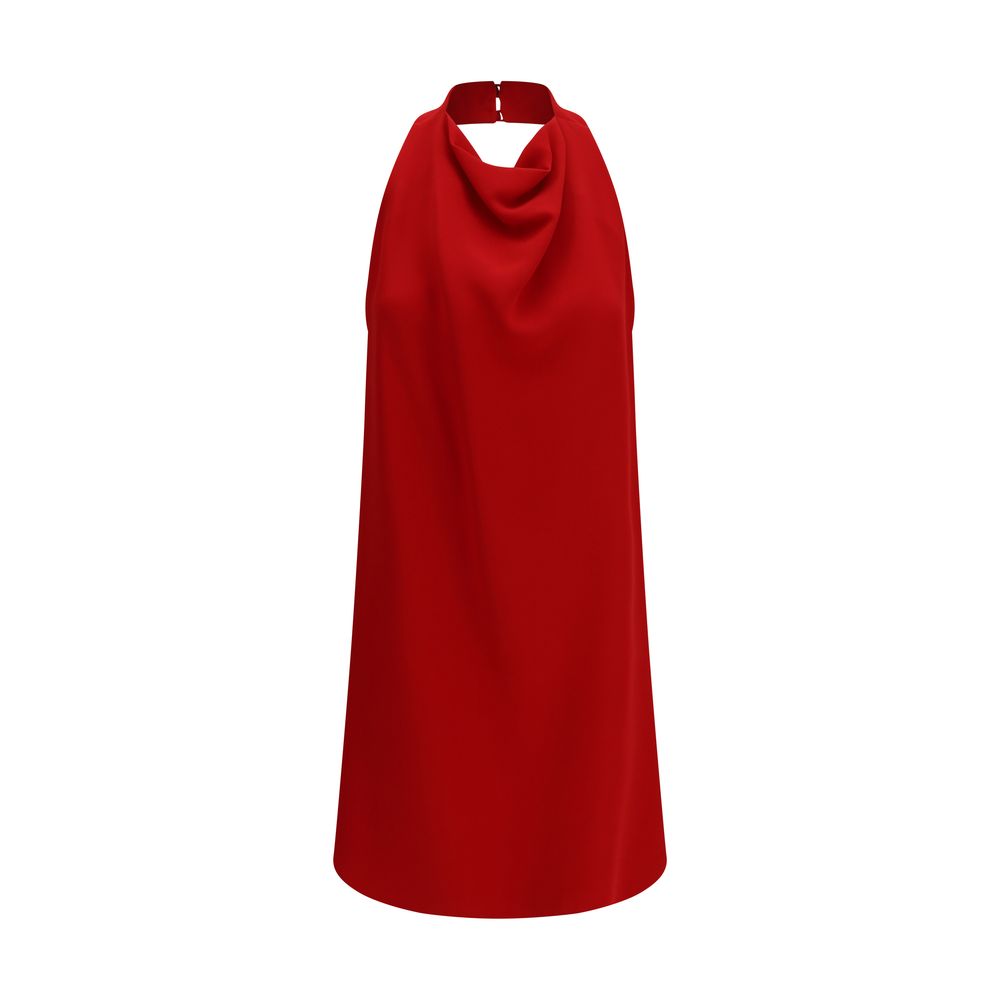 Dress by Valentino Garavani for women in silk multicolor features an sultry silhouette defined by a and sleeveless, falling to an sultry short for a sultry look.
