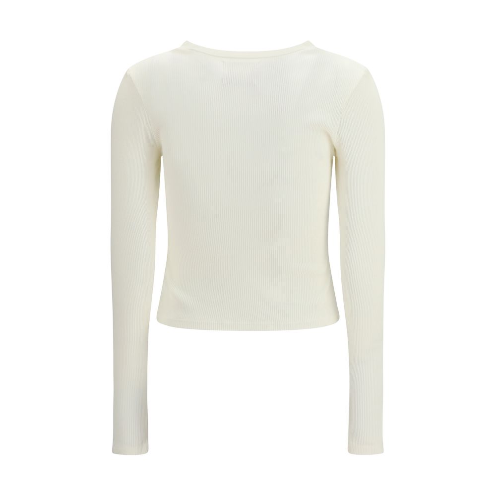 Citizens of Humanity Women's Regular Fit Crew Neck Cotton & Lyocell Cardigan - Natural White