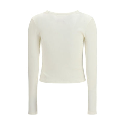Citizens of Humanity Women's Regular Fit Crew Neck Cotton & Lyocell Cardigan - Natural White